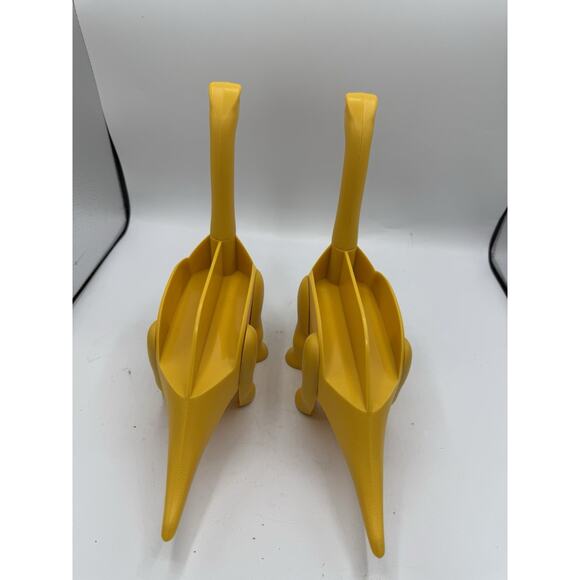 Set of 2 Dinosaur Taco Holders – Yellow Brontosaurus Stands - Picture 3 of 7